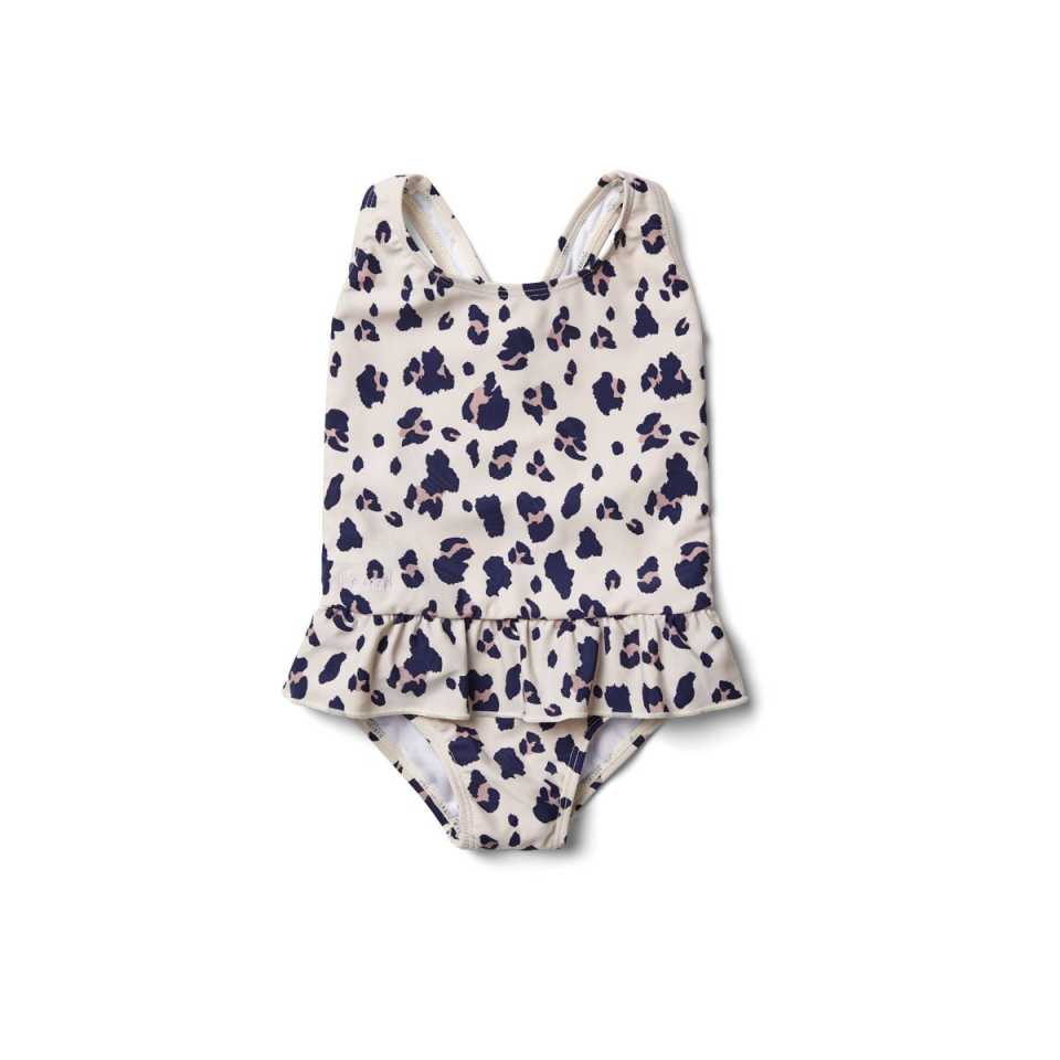 Costum de baie cu volănașe Amara, Leo Beige Beauty