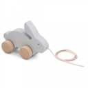 Jucărie de tras Abby, iepure gri