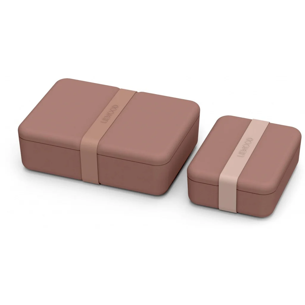 Set cutii pentru alimente Bradley din bambus culoarea roz