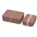 Set cutii pentru alimente Bradley din bambus culoarea roz