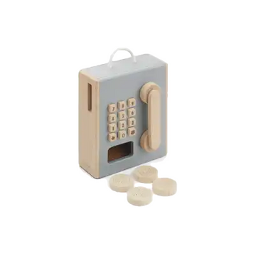 Telefon cu fise din lemn