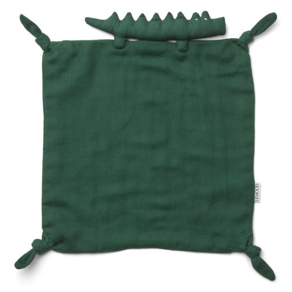Jucarie textilă pentru bebeluși crocodil verde