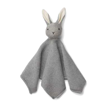 Jucarie textila pentru bebelusi iepuraș gri