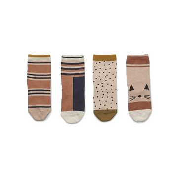 Set de 4 șosete din bumbac Silas