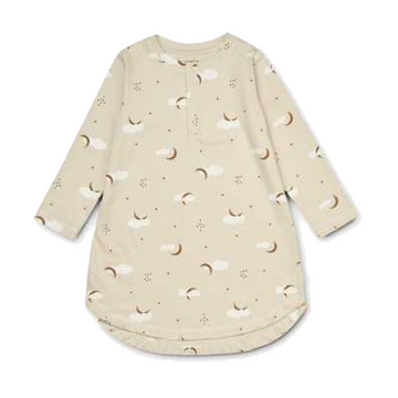 Cămașa de noapte Alva cu imprimeu norișori si stele