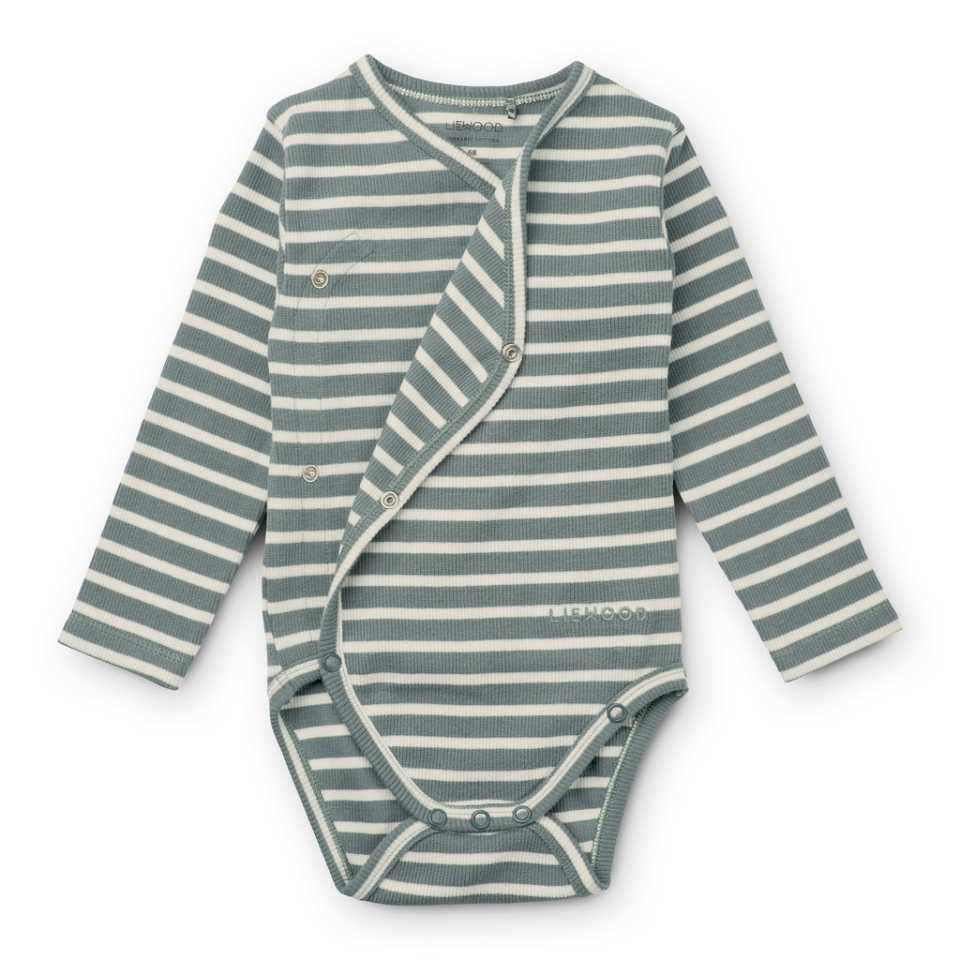 Set de două body-uri cu dungi Hali