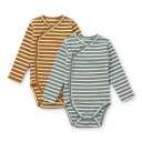 Set de două body-uri cu dungi Hali