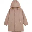 Jachetă lungă de ploaie roz pentru fete