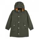 Jachetă lungă de ploaie verde pentru băieți