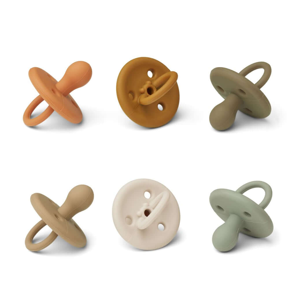 Set 6 suzete din silicon Paula 0–6 luni