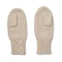 Mănuși din lână merinos bej