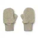 Mănuși pufoase pentru copii verde prăfuit