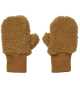 Mănuși pufoase pentru copii golden caramel
