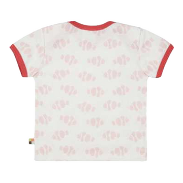 Tricou cu imprimeu pești roz