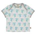 Tricou alb cu imprimeu koala bleu verde