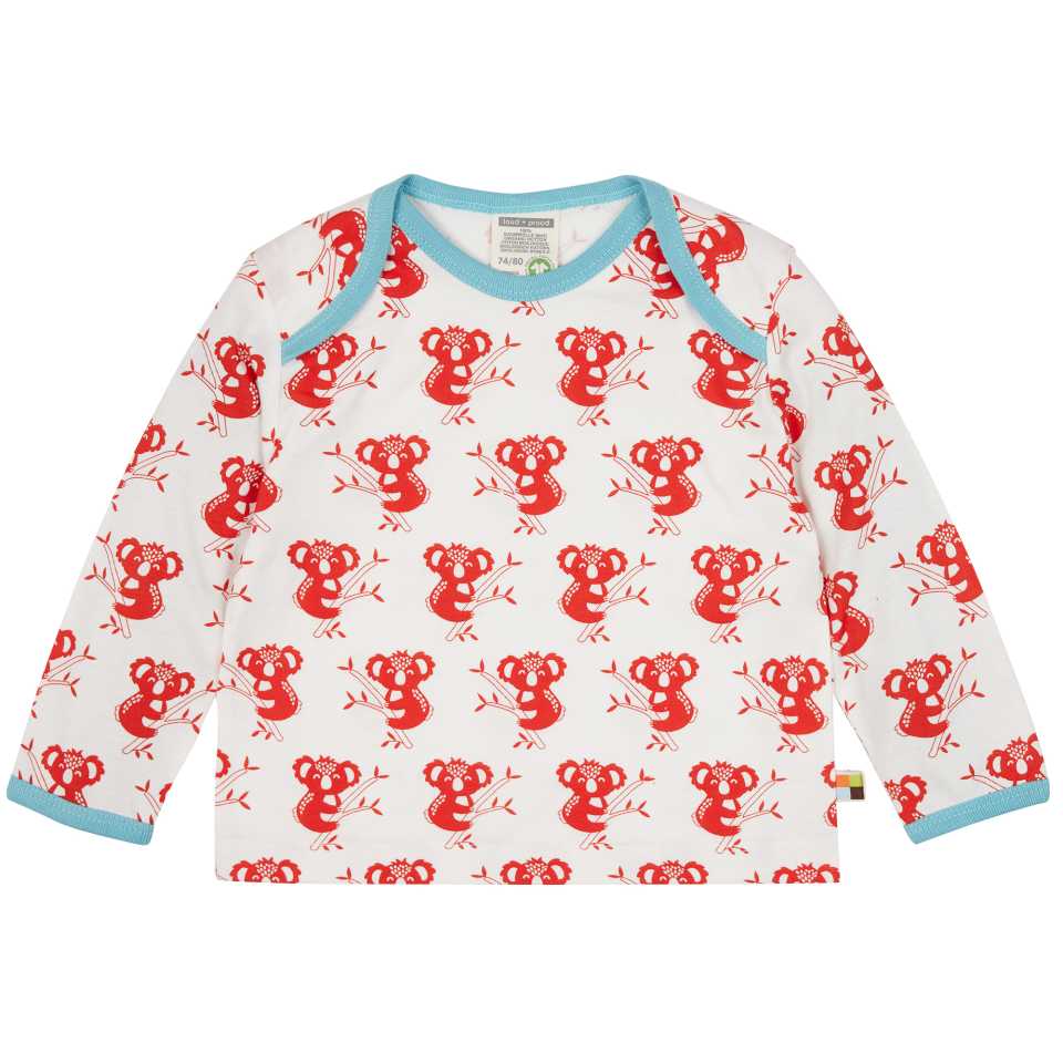 Bluză cu imprimeu koala roșii