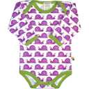 Body fuchsia cu mânecă lungă și imprimeu melci