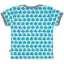 Tricou cu imprimeu păsări albastre