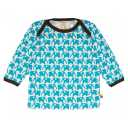 Bluză cu imprimeu elefanți albaștri