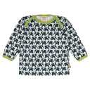 Bluză cu imprimeu elefanți bleumarin