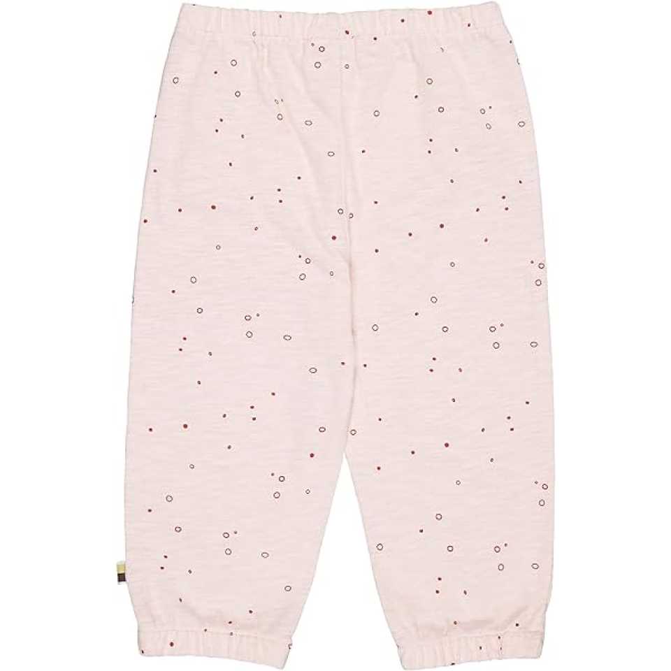 Pantaloni roz pal cu imprimeu