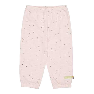 Pantaloni roz pal cu imprimeu