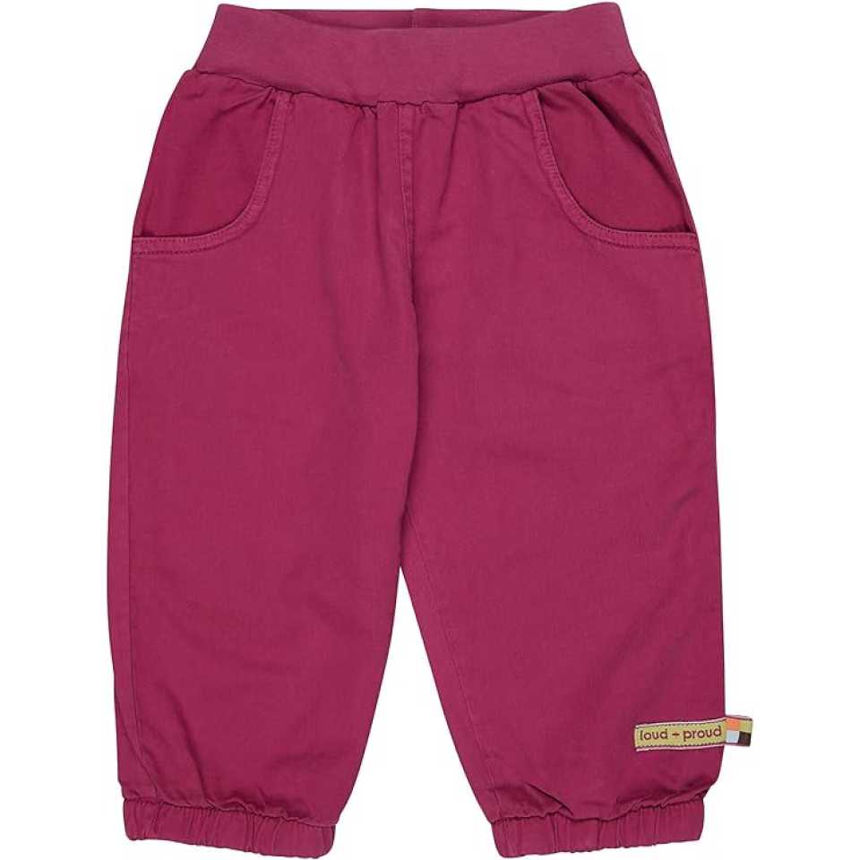 Pantaloni confortabili roz cu buzunare