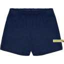 Pantaloni scurți bleumarin din in și bumbac organic