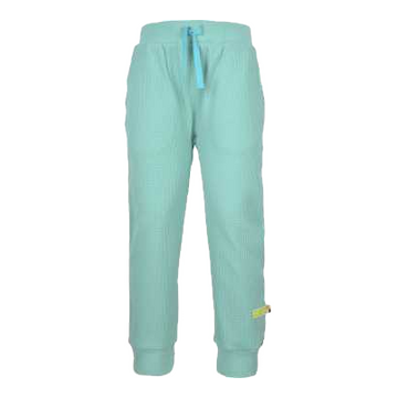 Pantaloni waffel bleu verde