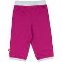 Pantaloni confortabili fuchsia cu bandă contrastantă