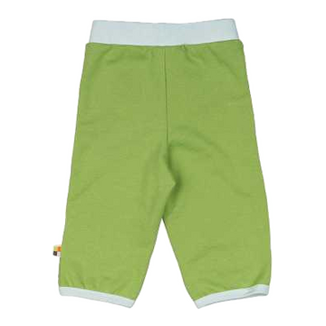 Pantaloni confortabili verzi cu bandă contrastantă