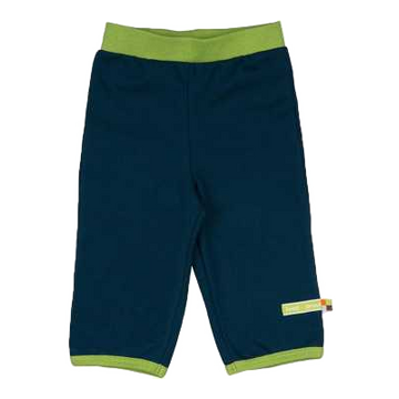 Pantaloni confortabili bleumarin cu bandă contrastantă