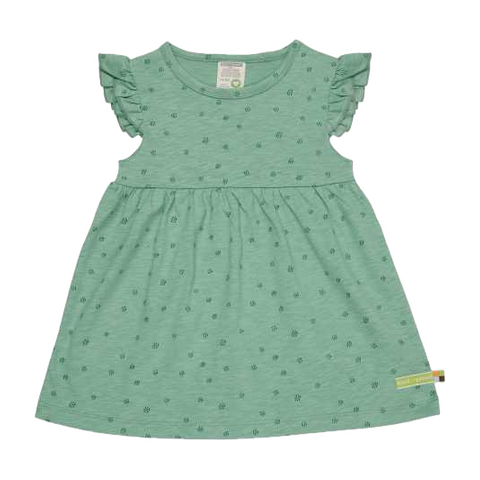 Rochie verde cu imprimeu delicat
