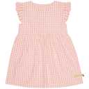 Rochie cu dungi corai din bumbac organic