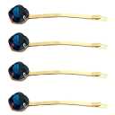 Set 4 agrafe de păr albastru închis