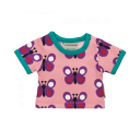 Tricou pentru păpuși din bumbac organic, Garden Butterfly