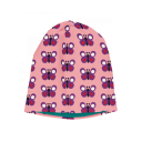 Căciulă adult din bumbac organic cu interior velur, Garden Butterfly