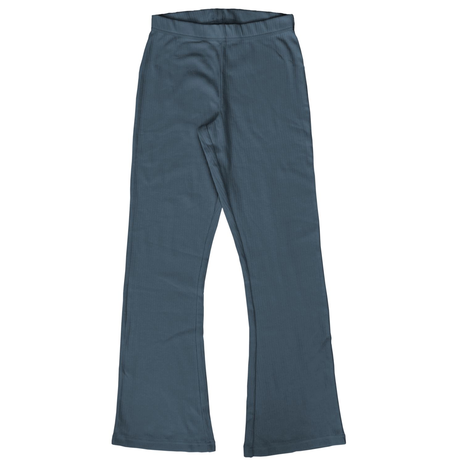 Colanți evazați copii din bumbac organic, bleumarin