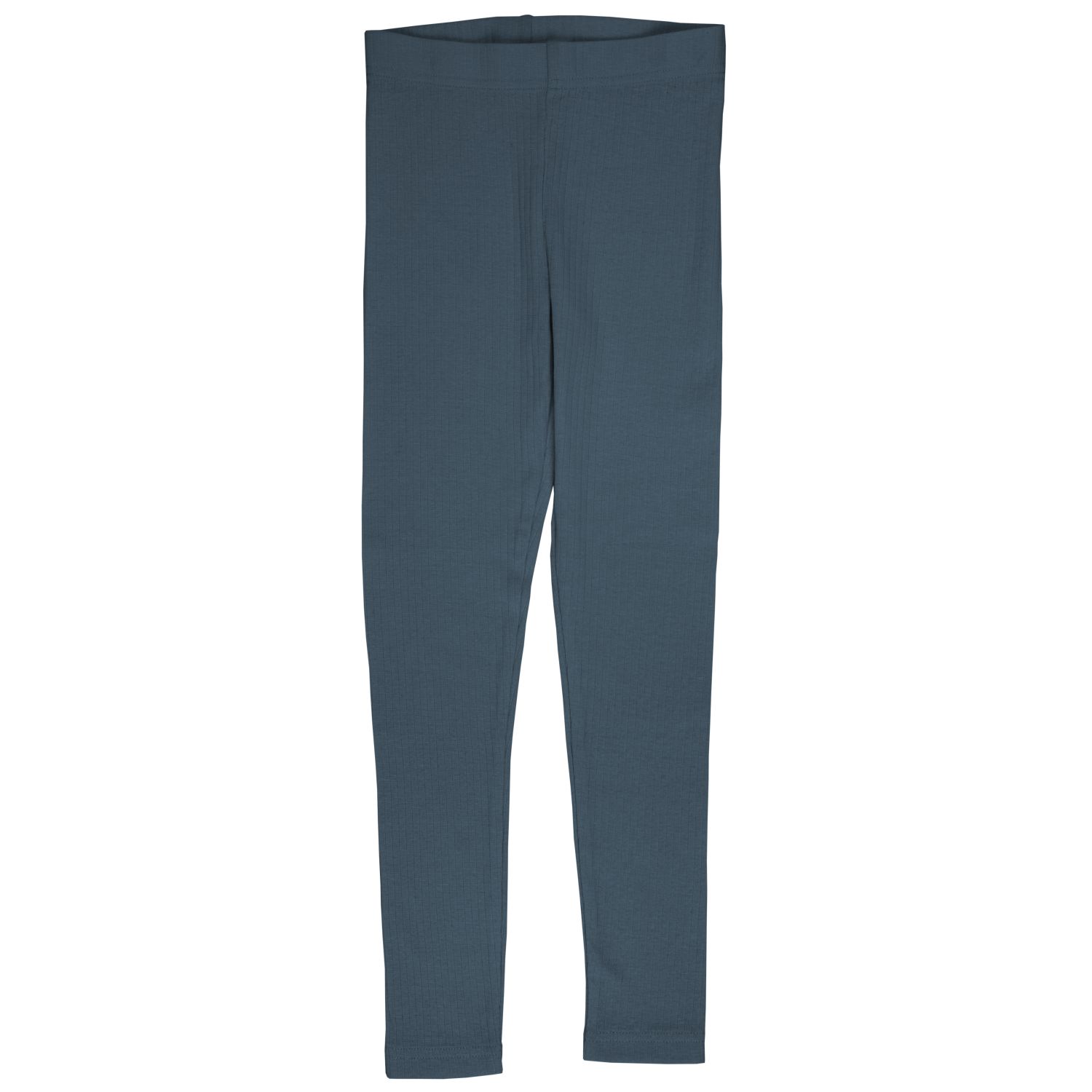 Colanți rib copii din bumbac organic, bleumarin