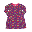 Rochie din bumbac organic cu mânecă lungă, Arctic Berry