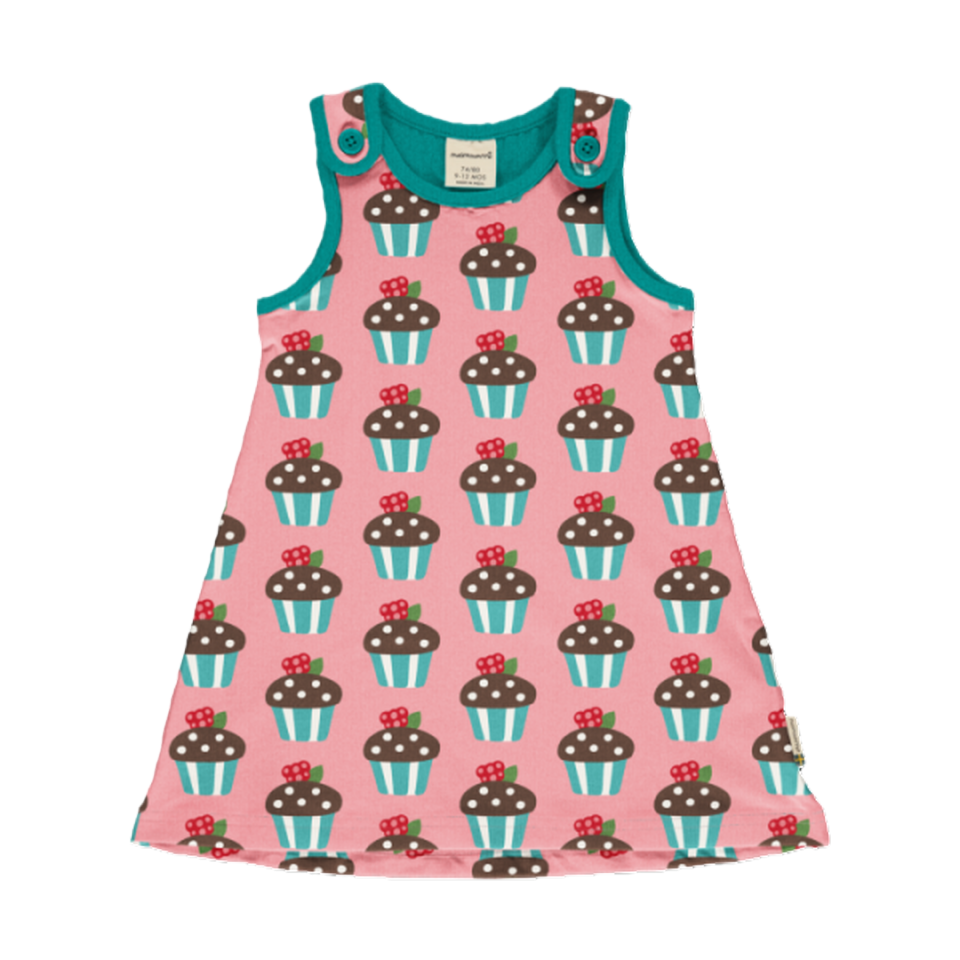 Rochie cu bretele din bumbac organic, Arctic Muffin