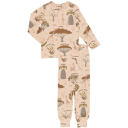 Pijama cu mânecă lungă din bumbac organic, Savanna Woodland