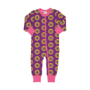 Salopetă-pijama cu mânecă lungă și fermoar, Garden Sunflower