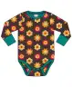 Body mânecă lungă copii cu imprimeu flori