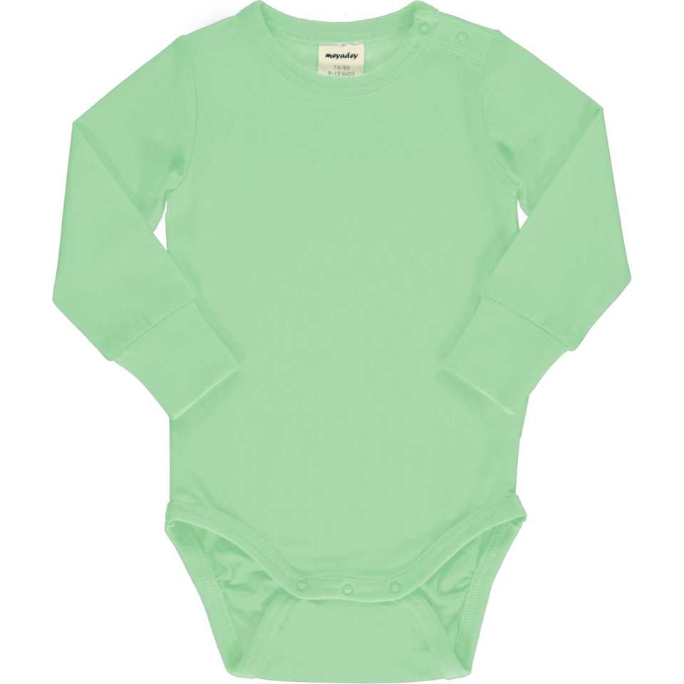 Body mânecă lungă verde mentă, copii