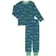 Pijama două piese copii cu imprimeu crocodili