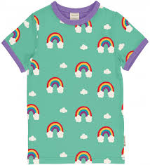Tricou copii cu imprimeu curcubeu