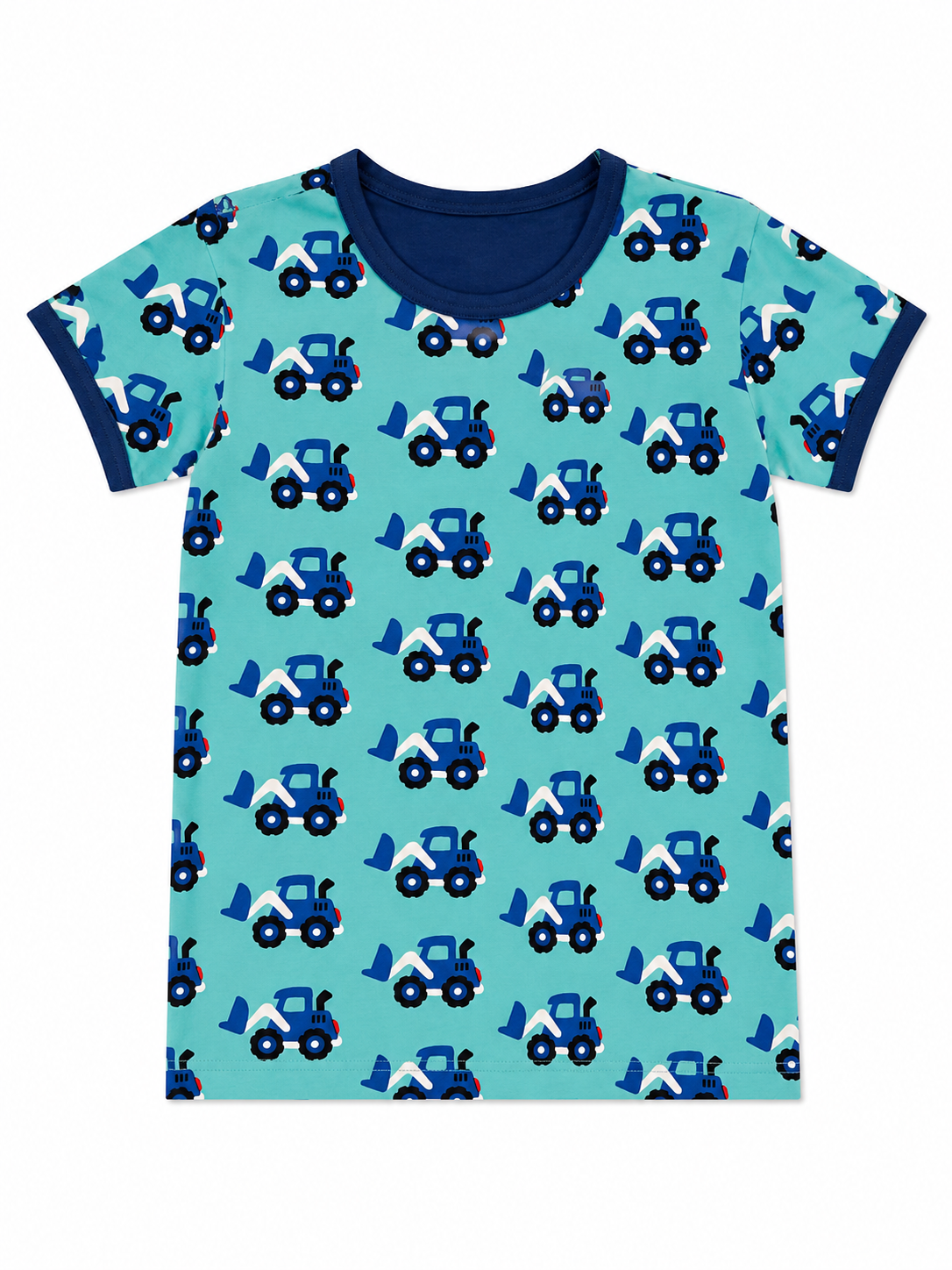 Tricou adulți cu imprimeu buldozere