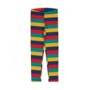 Colanți cu dungi colorate, din bumbac organic