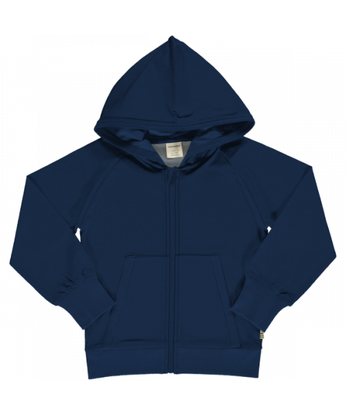 Hanorac cu fermoar și glugă bleumarin